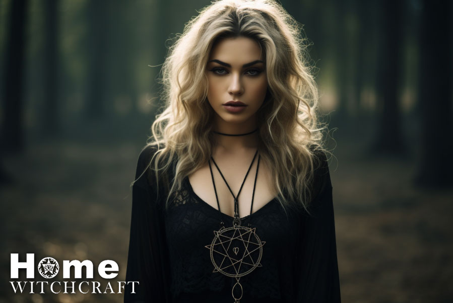 A faerie pentacle protects wise witches deep in nature